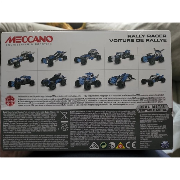 Meccano by Erector 10 in 1 Rally Racer Model Vehicle Building Kit - New, Sealed - Picture 2 of 4